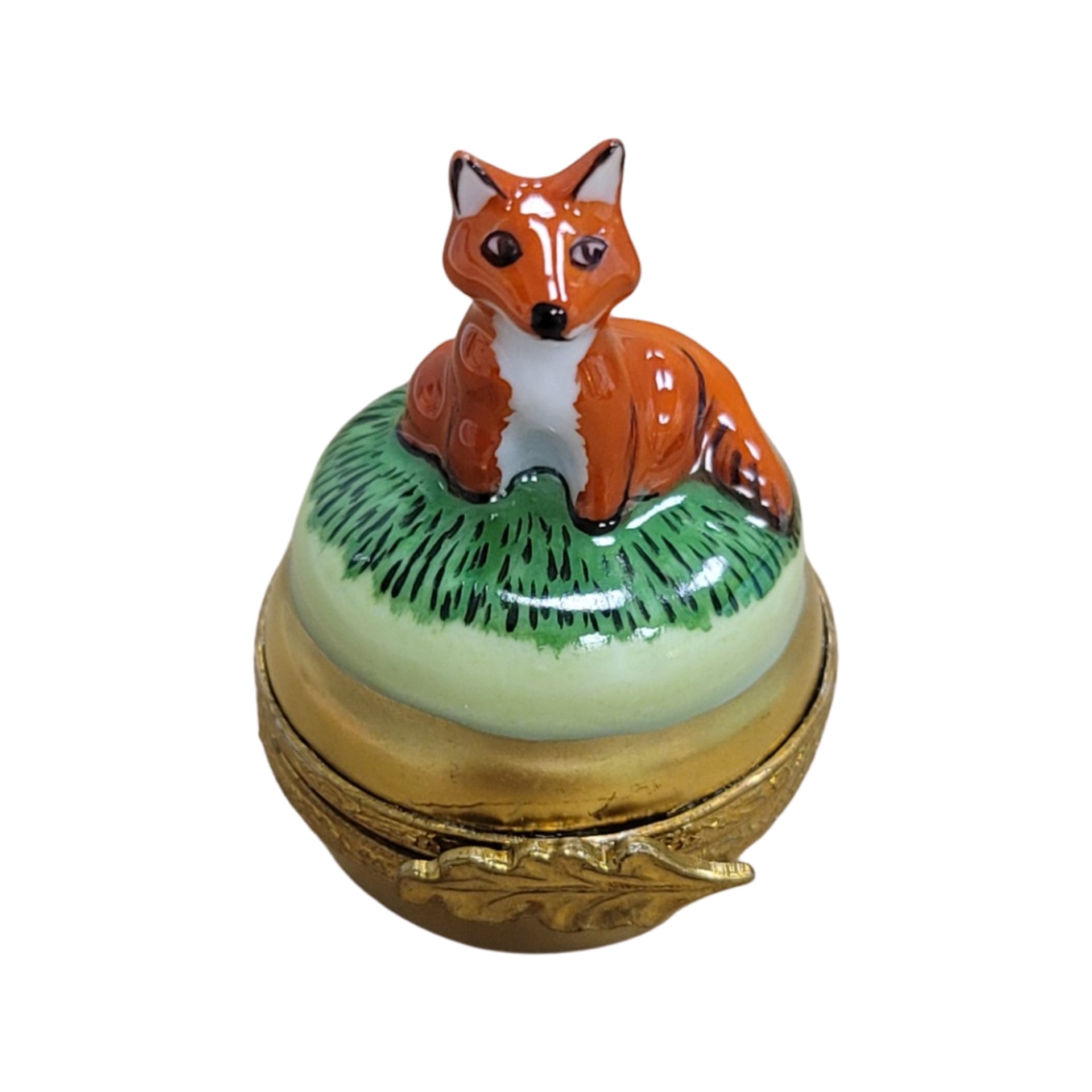 Miniature Fox Limoges Box Porcelain Limoges wild farm sports limoges boxes French Trinket Box