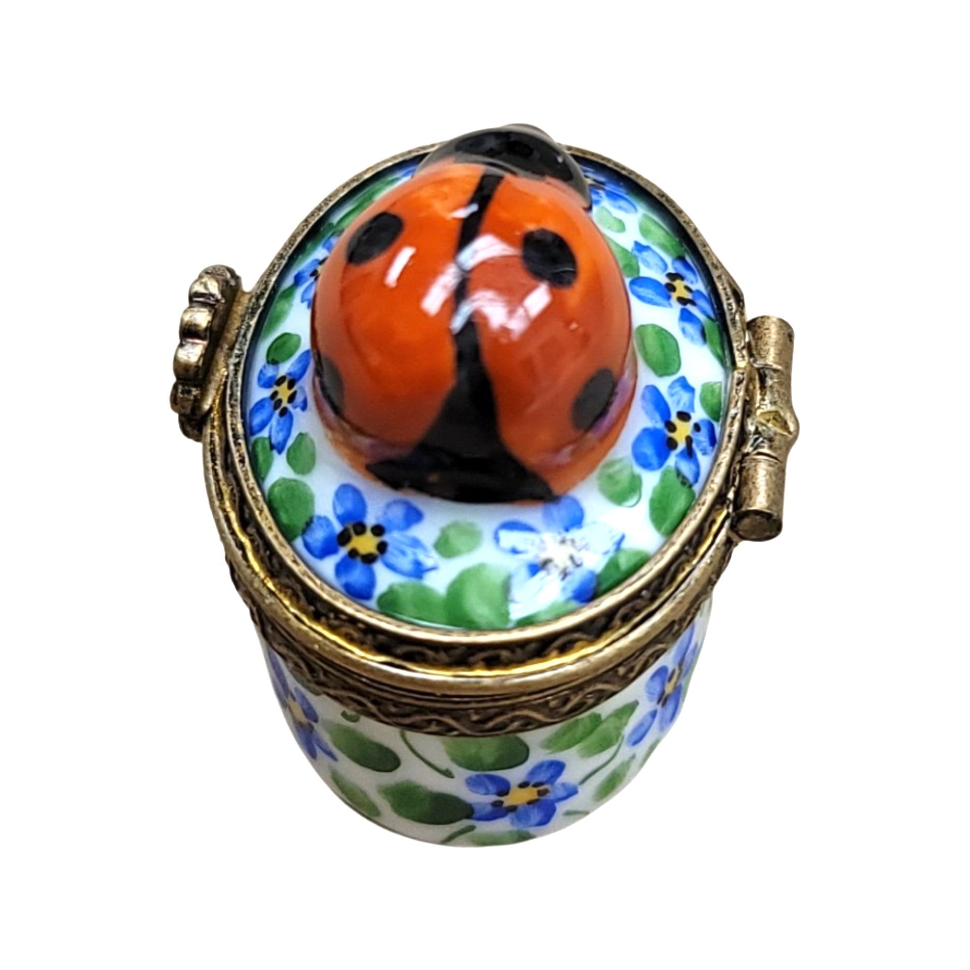 Mini Lady Bug Porcelain Treasure Porcelain Limoges LIMOGES BOXES bugs critters French Trinket Box