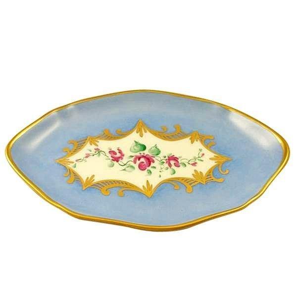 Mini Light Blue, 8 Piece Tea Set Porcelain Limoges China French Trinket Box