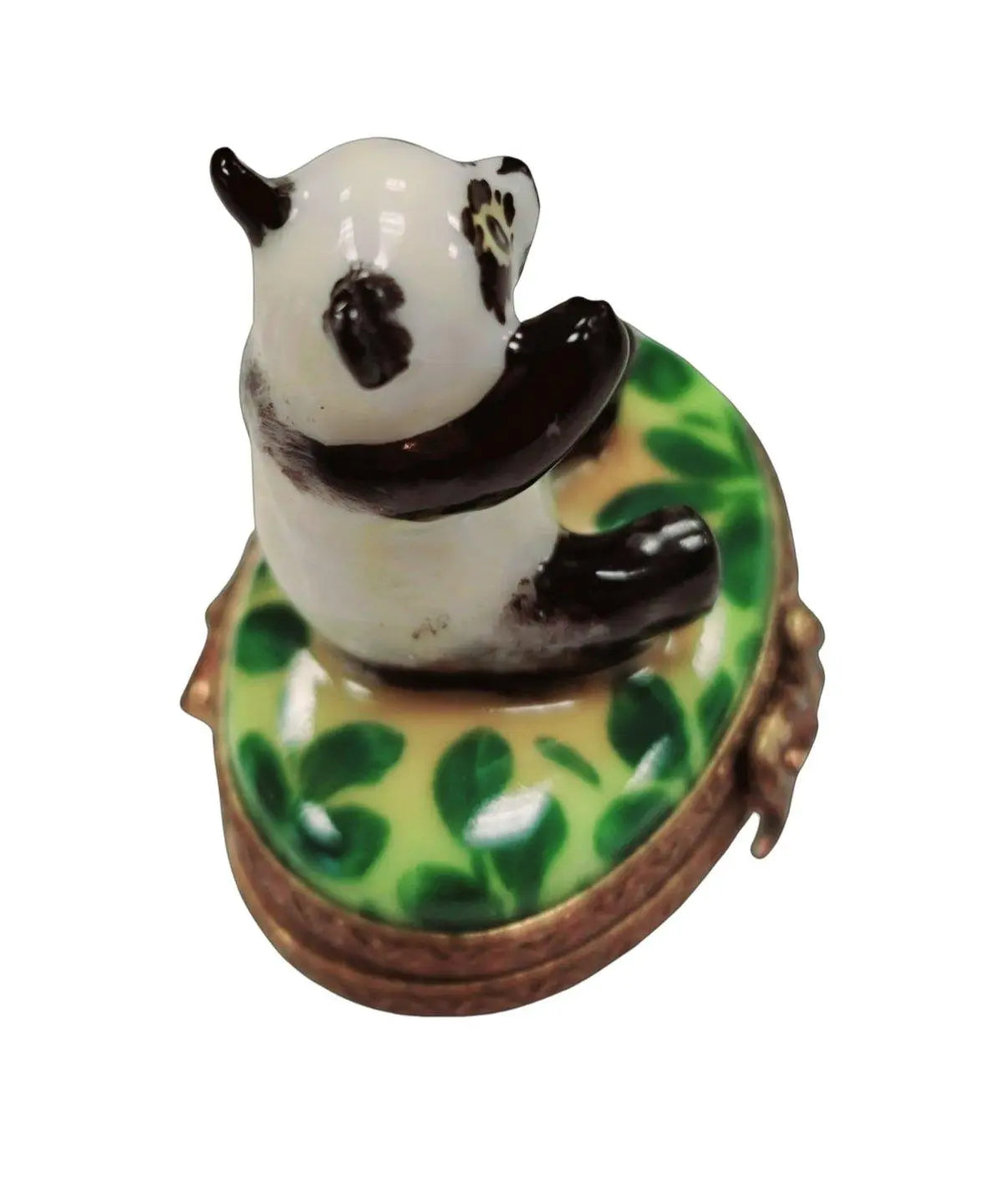 Mini Panda Bear Limoges Box Porcelain Limoges bear French Trinket Box