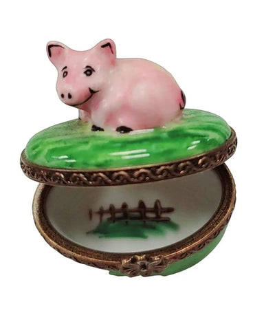 Mini Pig Limoges Box Treasure Porcelain Limoges farm LIMOGES BOXES French Trinket Box