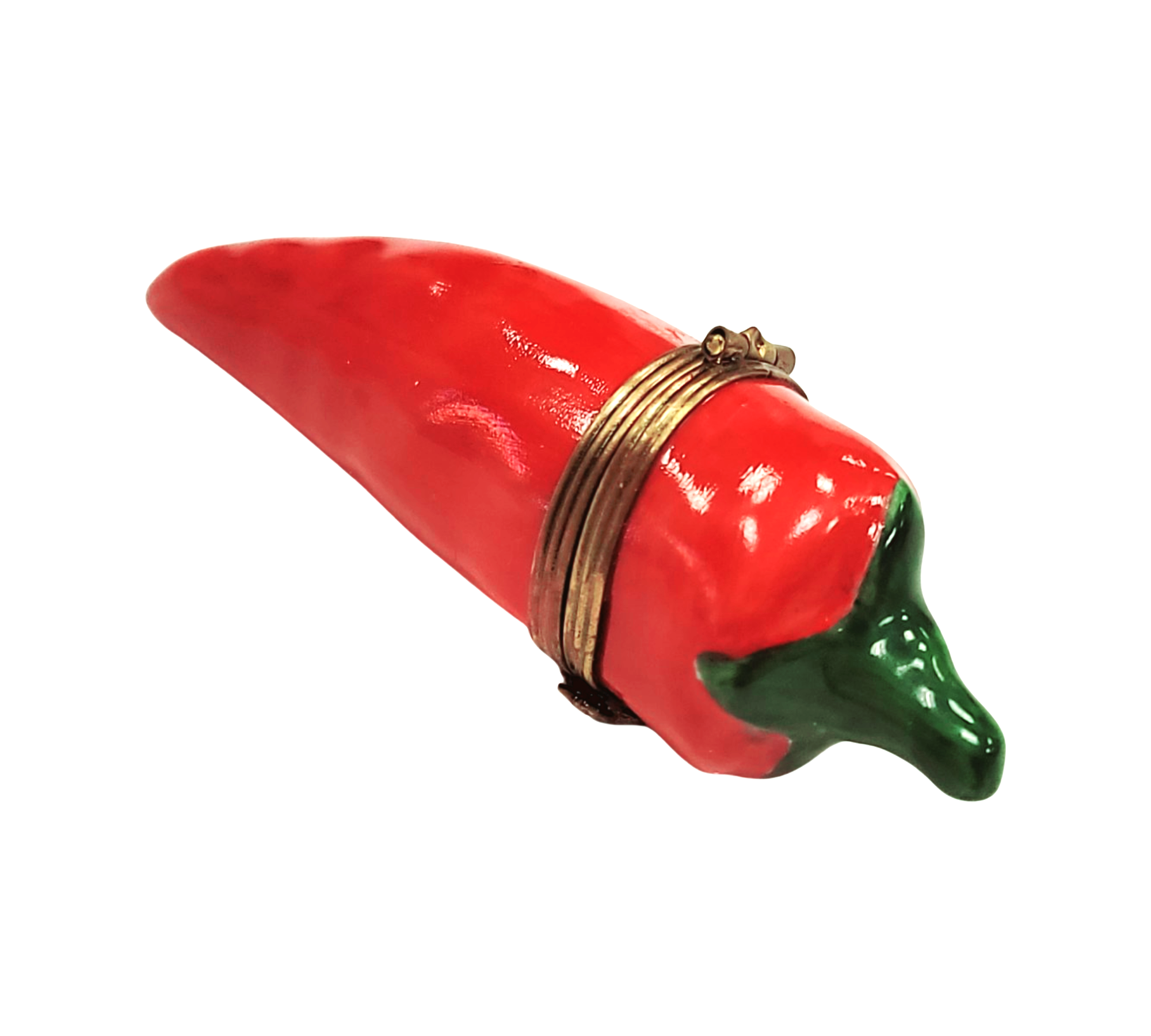 Mini Red Pepper Limoges Box Porcelain Limoges fruit vegetables French Trinket Box