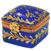Mini Square Porcelain Limoges traditional French Trinket Box