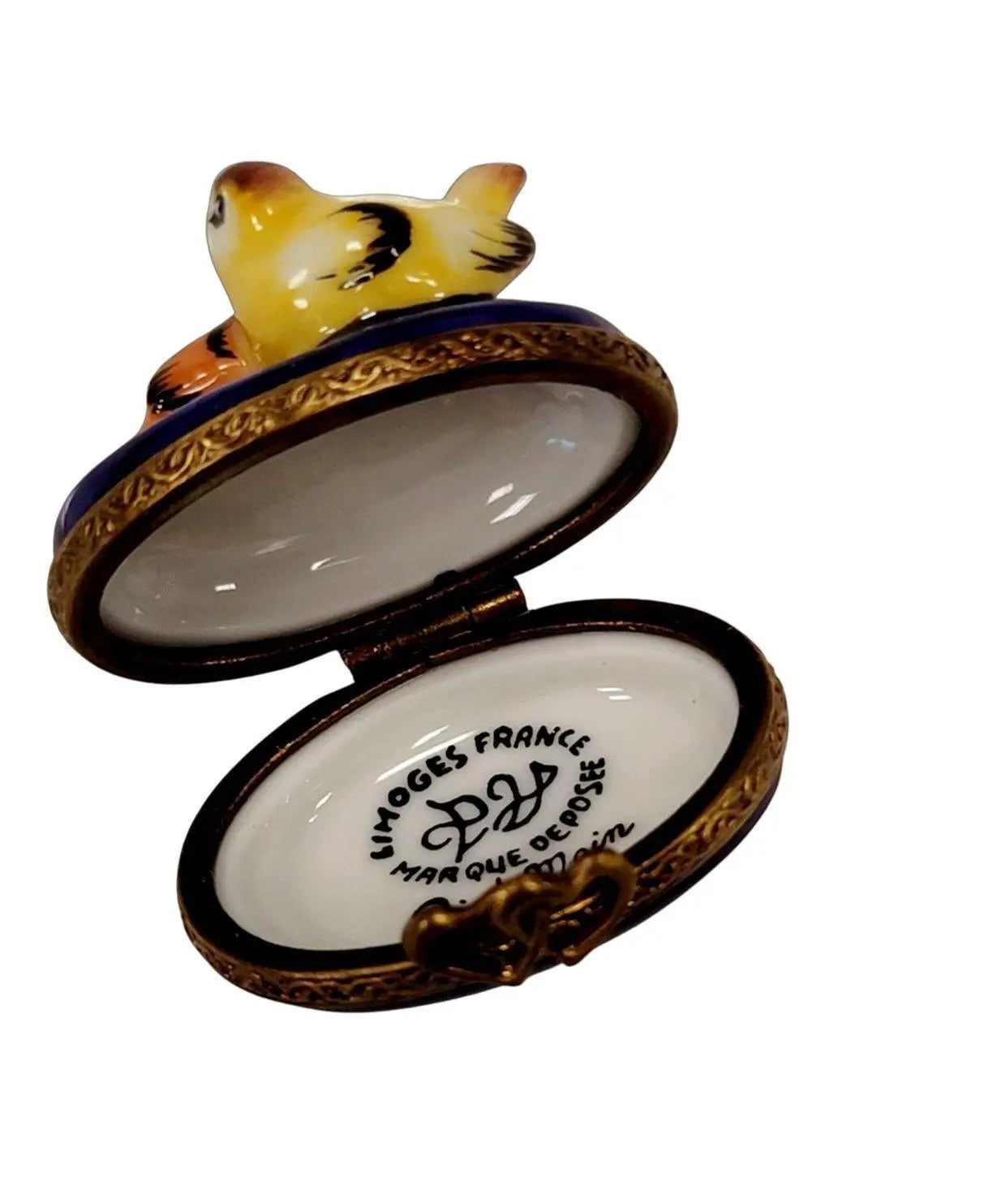 Miniature Charming Birds Box Porcelain Limoges birds LIMOGES BOXES French Trinket Box