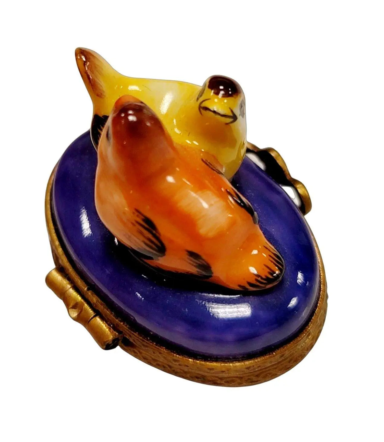 Miniature Charming Birds Box Porcelain Limoges birds LIMOGES BOXES French Trinket Box