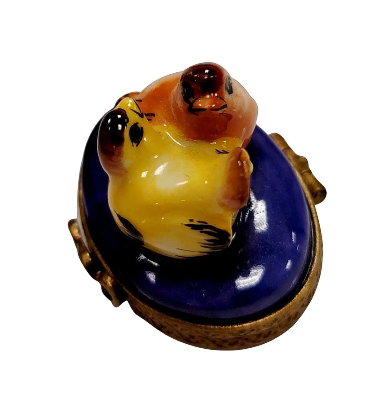 Miniature Charming Birds Box Porcelain Limoges birds LIMOGES BOXES French Trinket Box