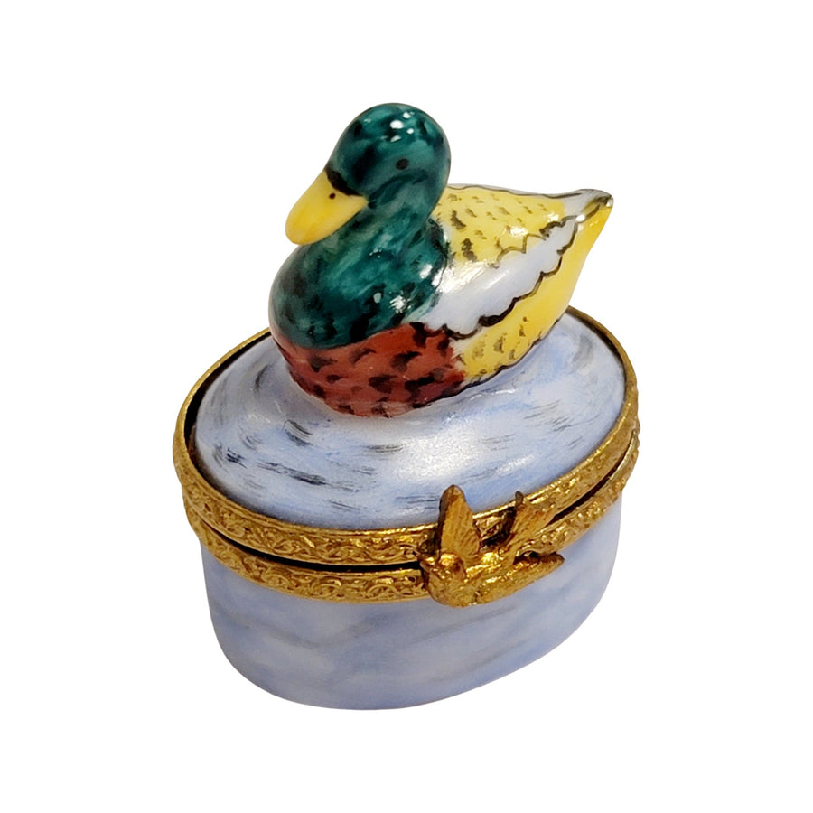 Miniature Duck Limoges Box Porcelain Limoges bird limoges boxes French Trinket Box