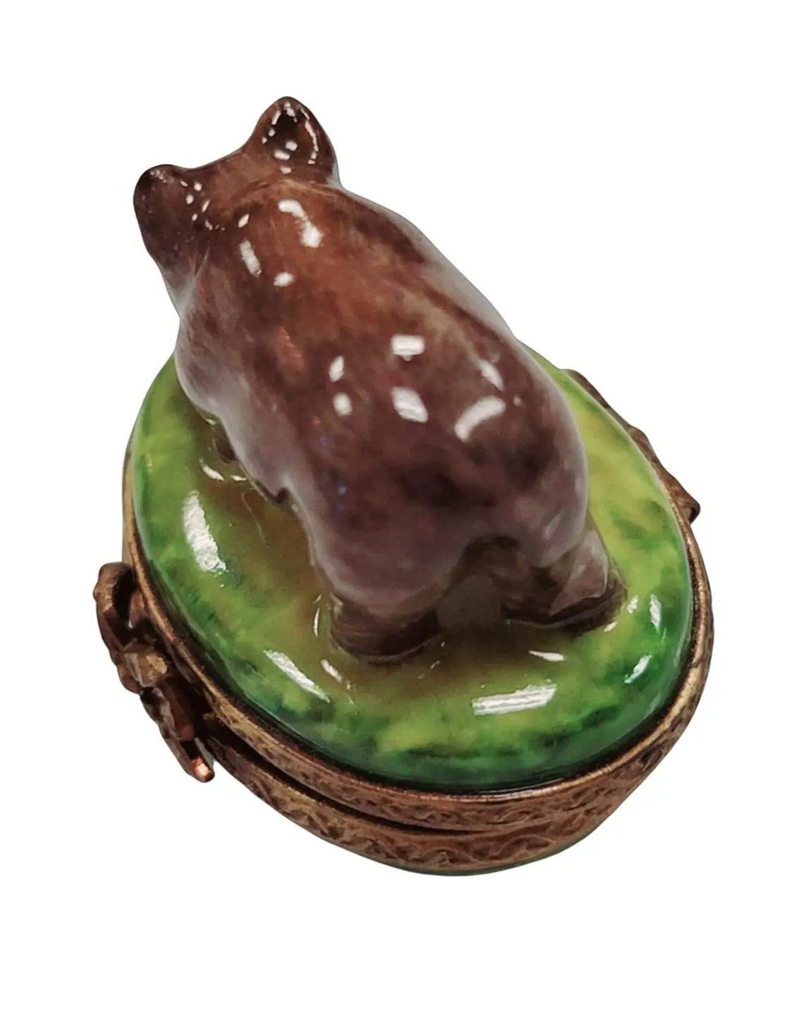 Miniature Limoges Rhino Figurine Porcelain Limoges Wild LIMOGES BOXES French Trinket Box