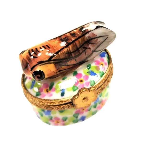 Miniature Locust Limoges Box for Nature Lovers - Limoges Box