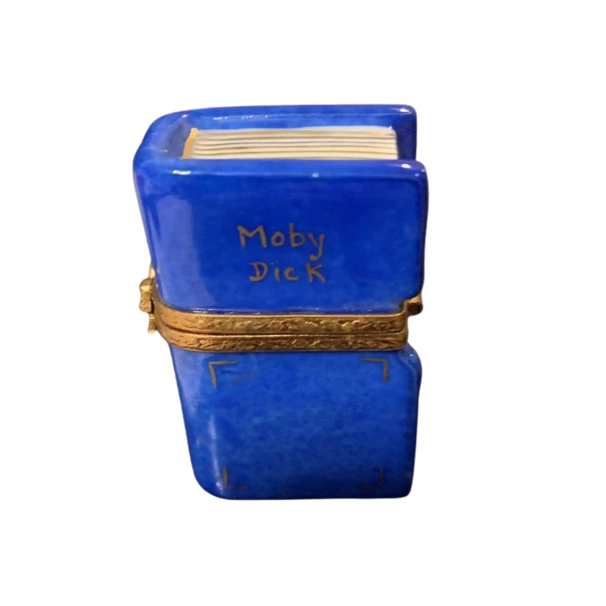 Moby Dick Limoges Trinket Box Porcelain Limoges Book kids art fine limoges box French Trinket Box