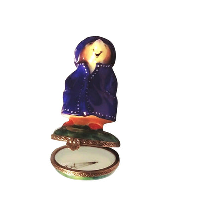 Mole in Raincoat Limited Edition Porcelain Limoges mole farm critters first French Trinket Box