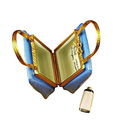 Monet Bag with Bridge and Water Lily with Removable Paint Tube Porcelain Limoges bag art fine limoges boxes French Trinket Box