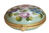 Monet Inspired Flowers Clock Pocket Watch Porcelain Limoges professional home French Trinket Box