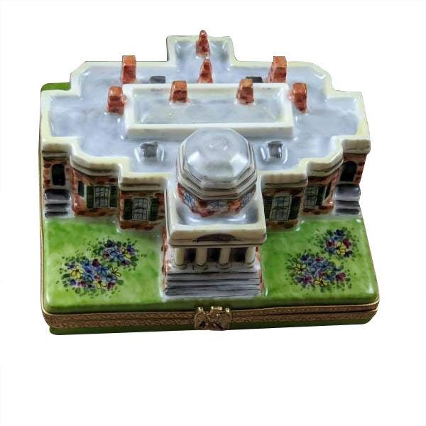 Monticello Porcelain Limoges travel united states monuments French Trinket Box