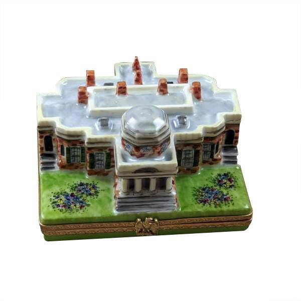 Monticello Porcelain Limoges travel united states monuments French Trinket Box