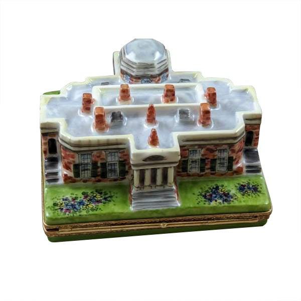 Monticello Porcelain Limoges travel united states monuments French Trinket Box