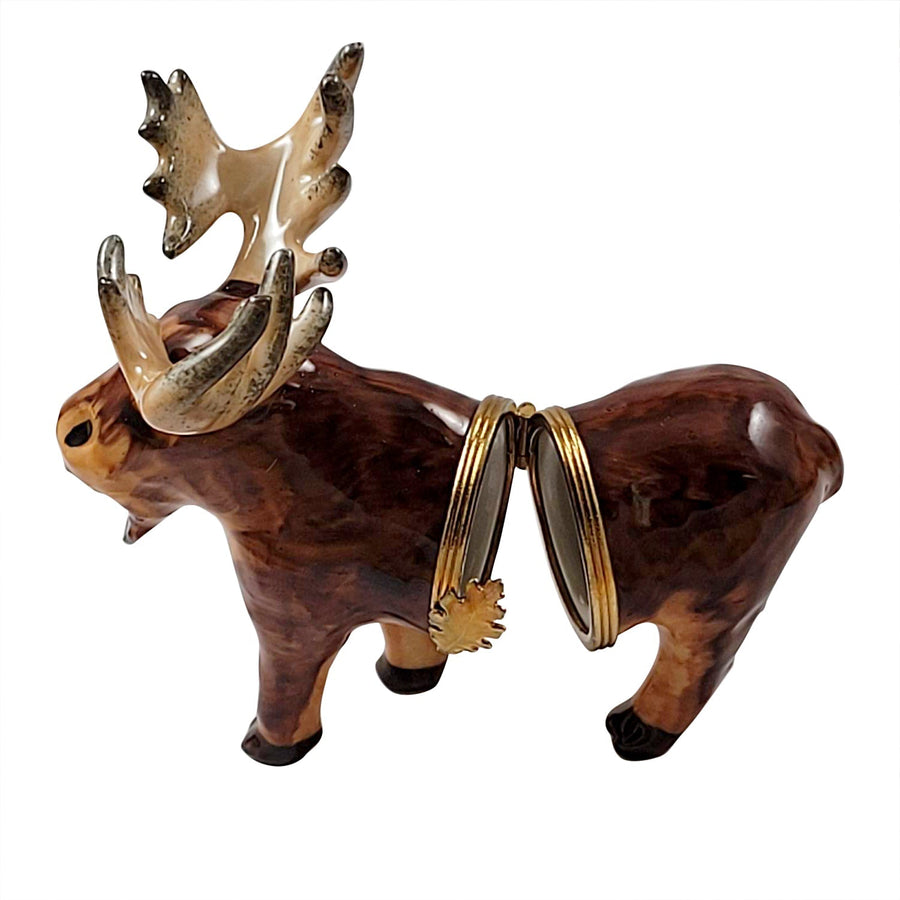 Moose Porcelain Limoges Wild LIMOGES BOXES French Trinket Box