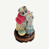 Mother Cat Feeding Baby Porcelain Limoges cat cats limoge box French Trinket Box