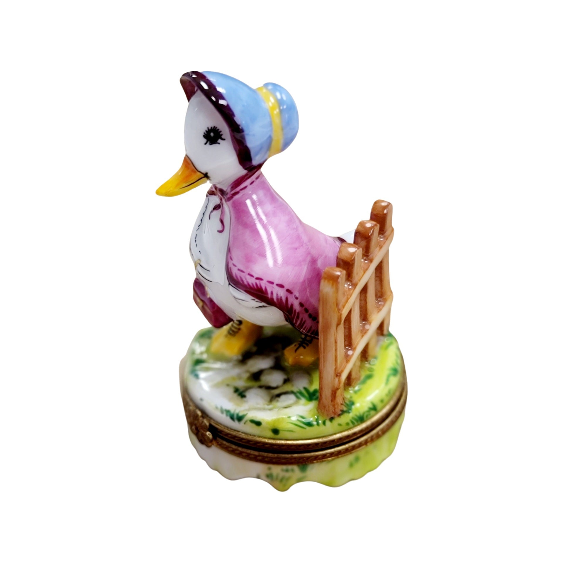 Mother Goose Porcelain Treasure Porcelain Limoges Fairy farm French Trinket Box