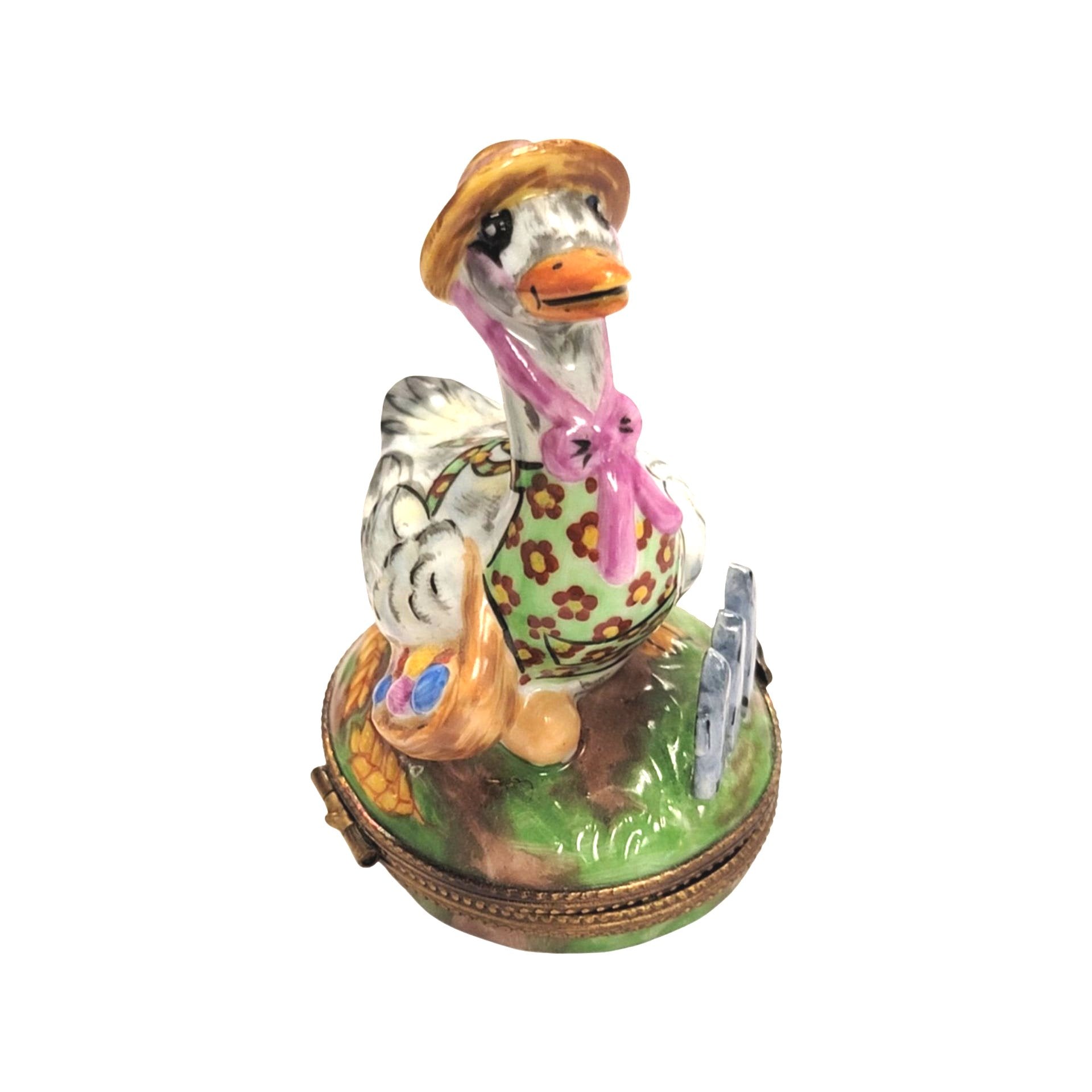 Mother Goose Porcelain Treasure Porcelain Limoges Fairy farm French Trinket Box