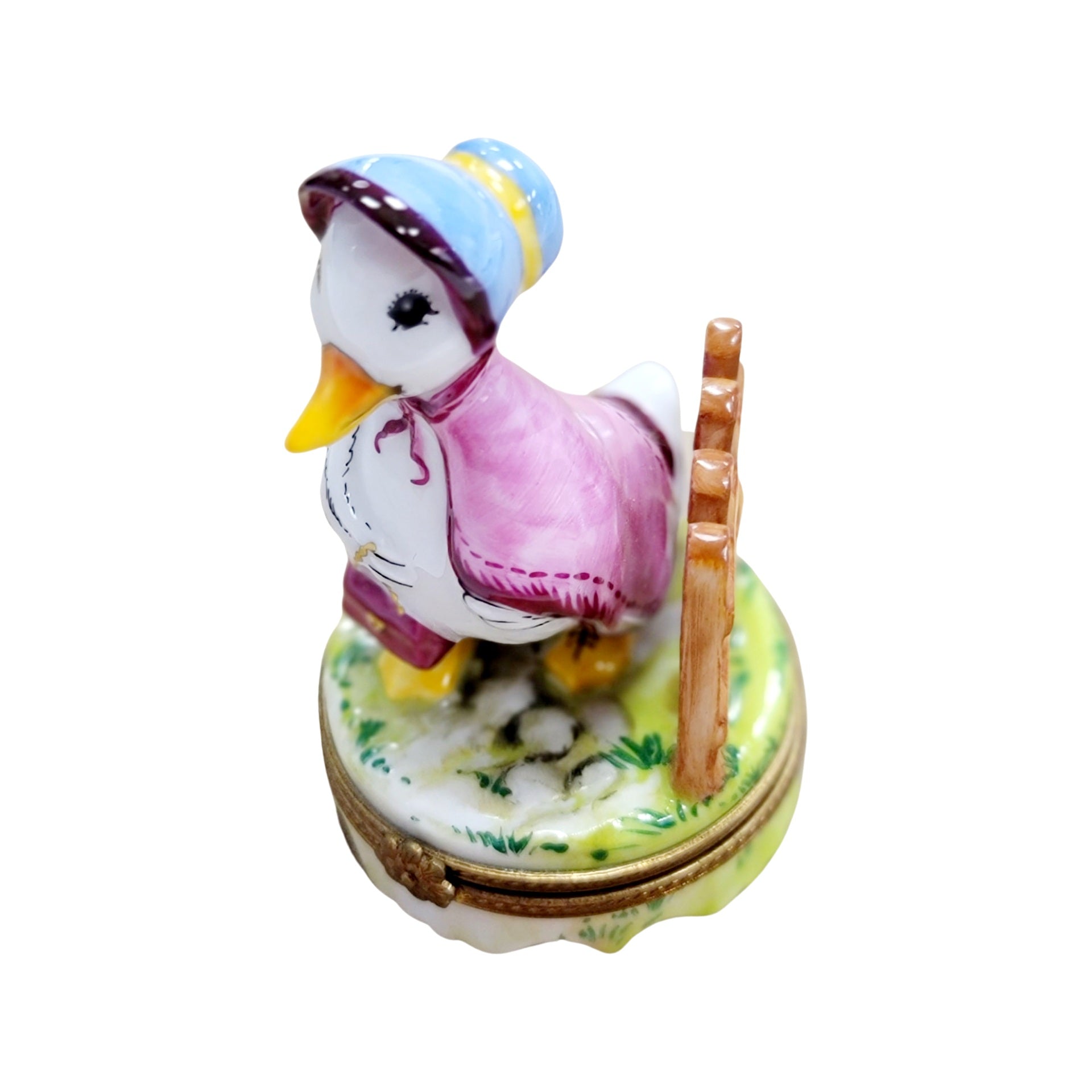 Mother Goose Porcelain Treasure Porcelain Limoges Fairy farm French Trinket Box