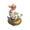 Mother Goose Porcelain Treasure Porcelain Limoges Fairy farm French Trinket Box