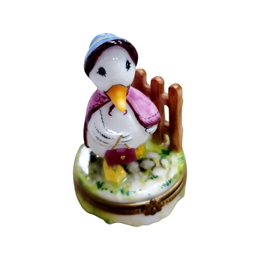 Mother Goose Porcelain Treasure Porcelain Limoges Fairy farm French Trinket Box