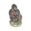 Mother Gorilla And Babies Porcelain Limoges wild animals French Trinket Box