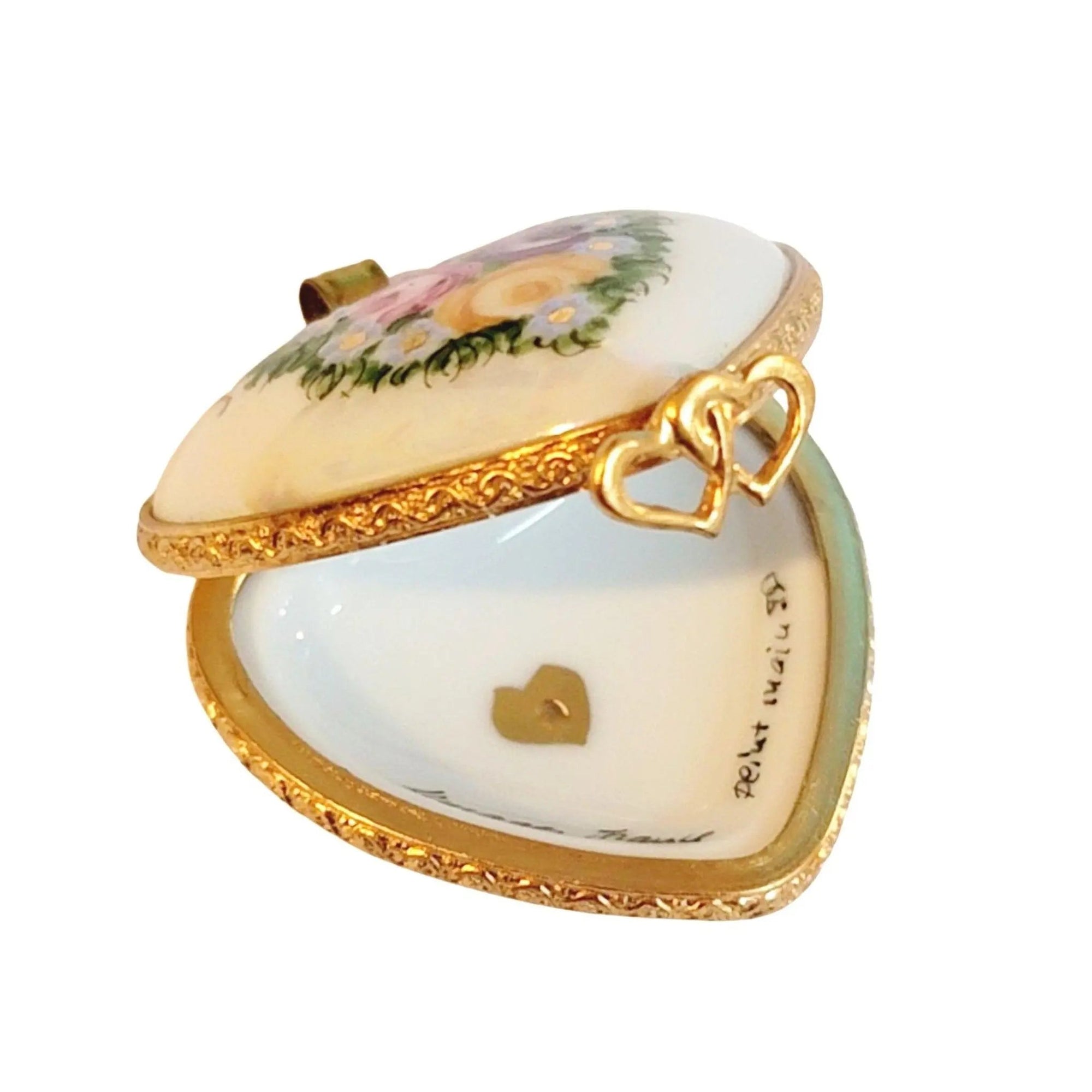 Mother Sweetheart Limoges Pendant Porcelain Limoges jewelry mother love French Trinket Box