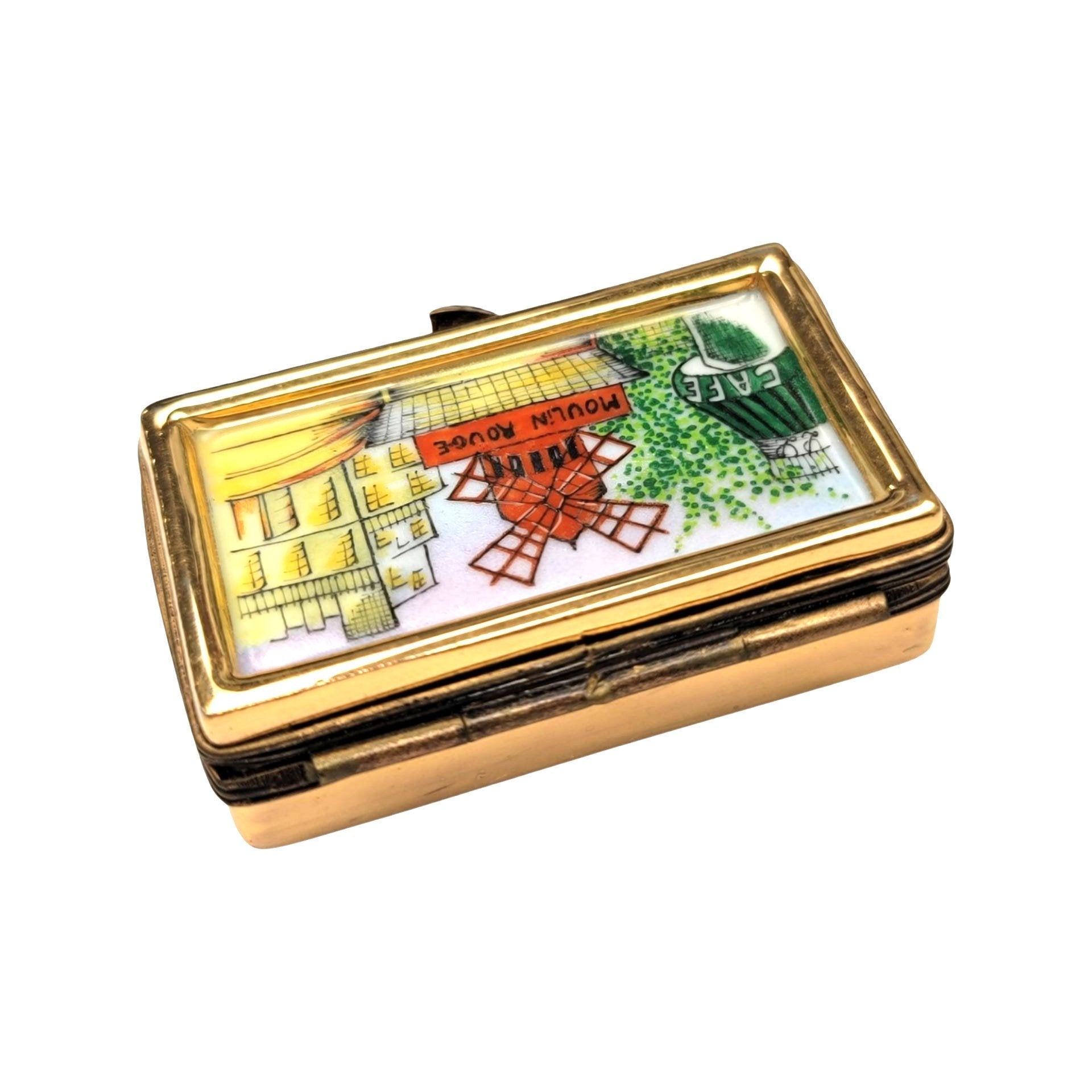 Moulin Rouge Paris Limoges Box Porcelain Limoges LIMOGES BOXES games gambling travel Paris france French Trinket Box