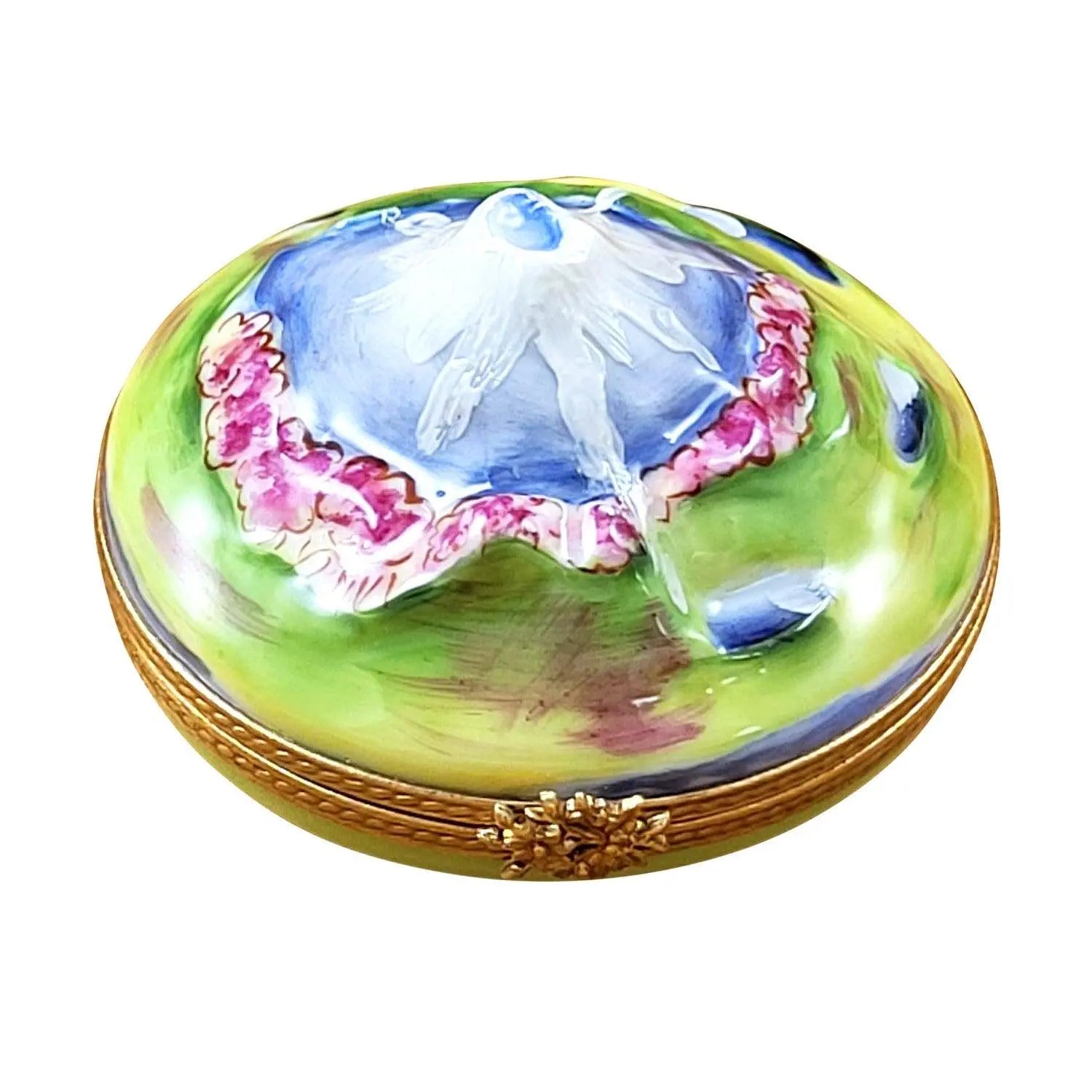 Mount Fuji Japan Porcelain Limoges Rochard Travel Monuments French Trinket Box