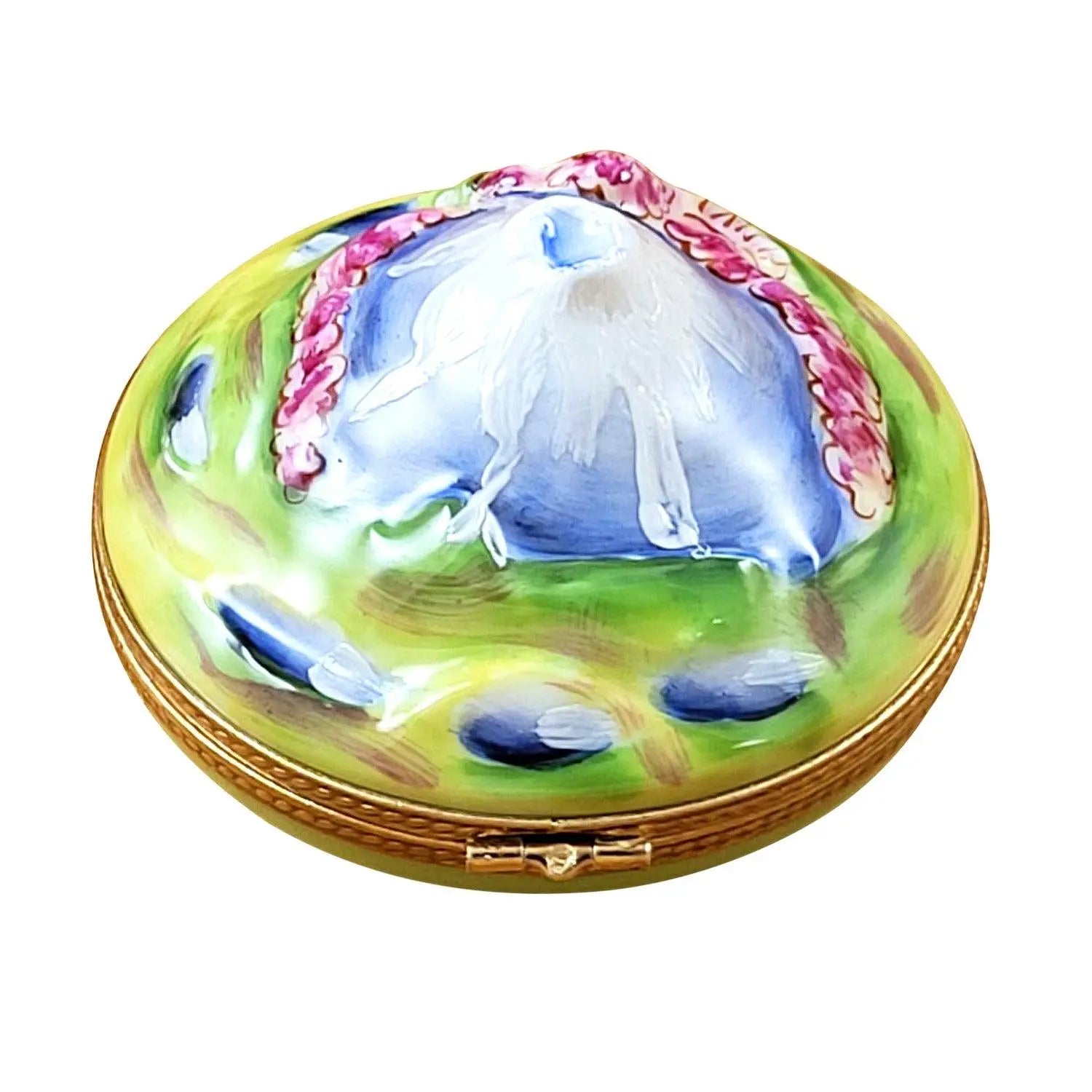 Mount Fuji Japan Porcelain Limoges Rochard Travel Monuments French Trinket Box