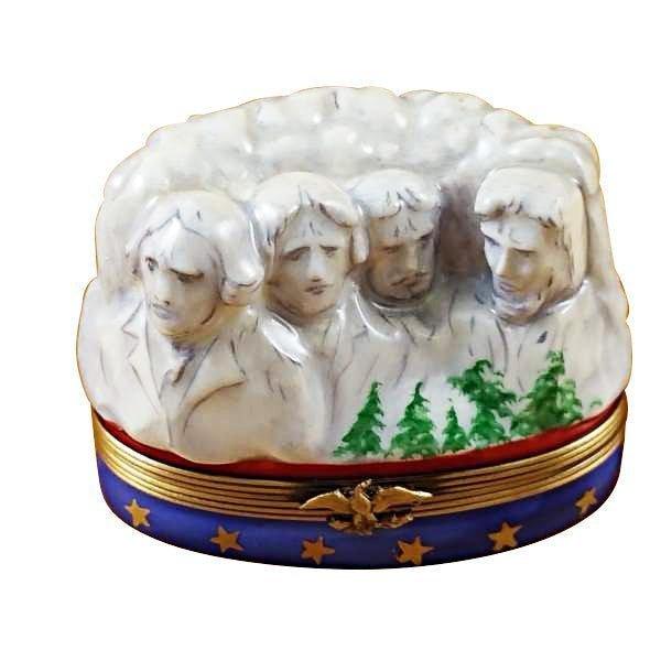 Mount Rushmore Porcelain Limoges travel monuments united states French Trinket Box