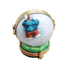Mouse Golfing on Ball Figurine Porcelain Limoges sports golf limoges box French Trinket Box