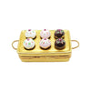 Muffin Tin w 6 Cup Cakes Porcelain Limoges Dessert French Trinket Box