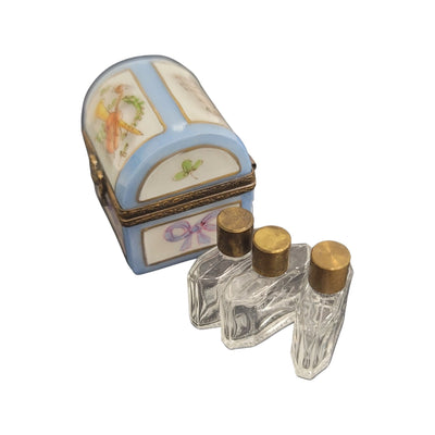 Musical Elegance Perfume Box Porcelain Limoges Perfume French Trinket Box