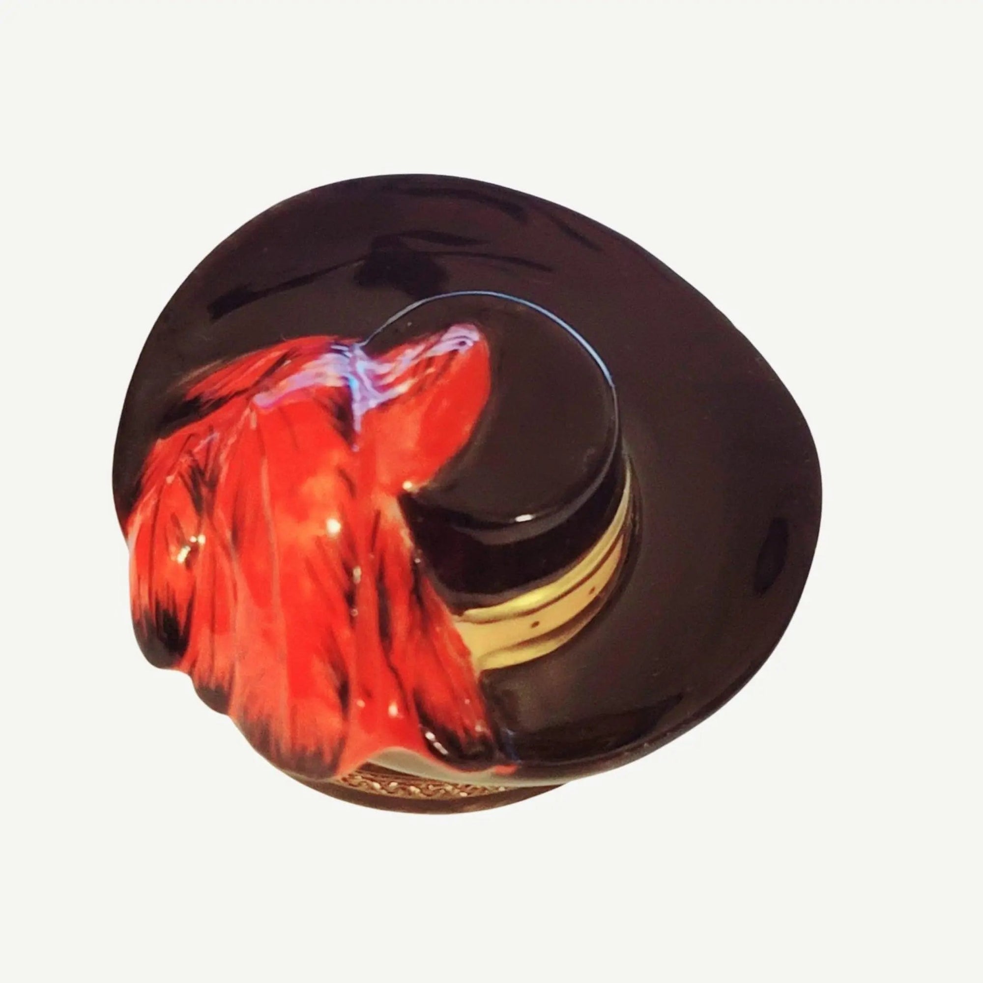 Musketeer Hat Trinket Box Porcelain Limoges baby books Limoges Boxes world travel- French Trinket Box