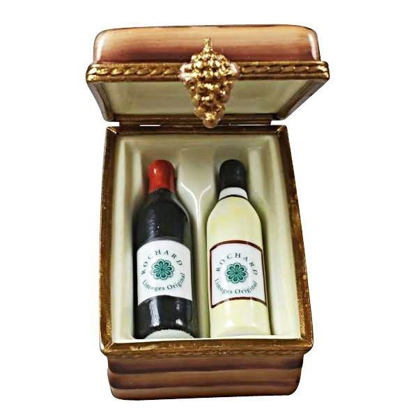 Napa Valley Wine Crate Porcelain Limoges wine spirits French Trinket Box