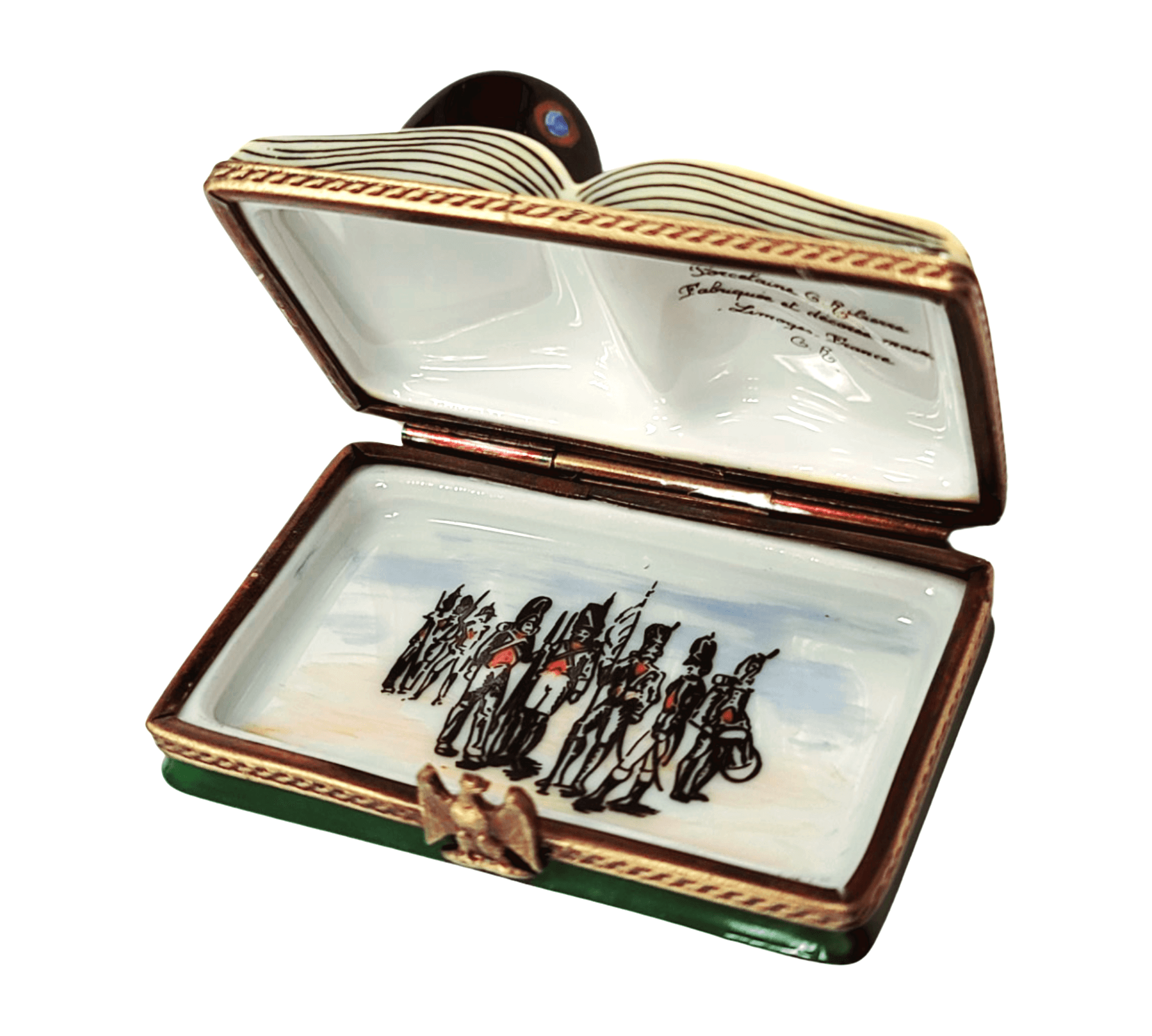 Napoleon Military Hat Limoges Box Porcelain Limoges Limoges Boxes France French hat French Trinket Box