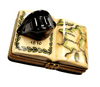 Napoleon Military Hat Limoges Box Porcelain Limoges Limoges Boxes France French hat French Trinket Box