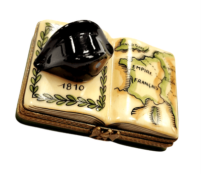 Napoleon Military Hat Limoges Box Porcelain Limoges Limoges Boxes France French hat French Trinket Box