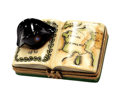 Napoleon Military Hat Limoges Box Porcelain Limoges Limoges Boxes France French hat French Trinket Box