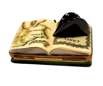 Napoleon Military Hat Limoges Box Porcelain Limoges Limoges Boxes France French hat French Trinket Box