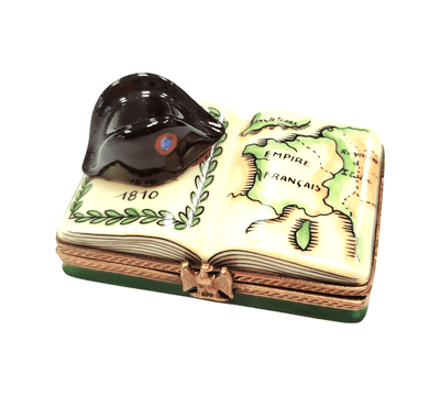 Napoleon Military Hat Limoges Box Porcelain Limoges Limoges Boxes France French hat French Trinket Box