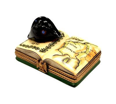 Napoleon Military Hat Limoges Box Porcelain Limoges Limoges Boxes France French hat French Trinket Box