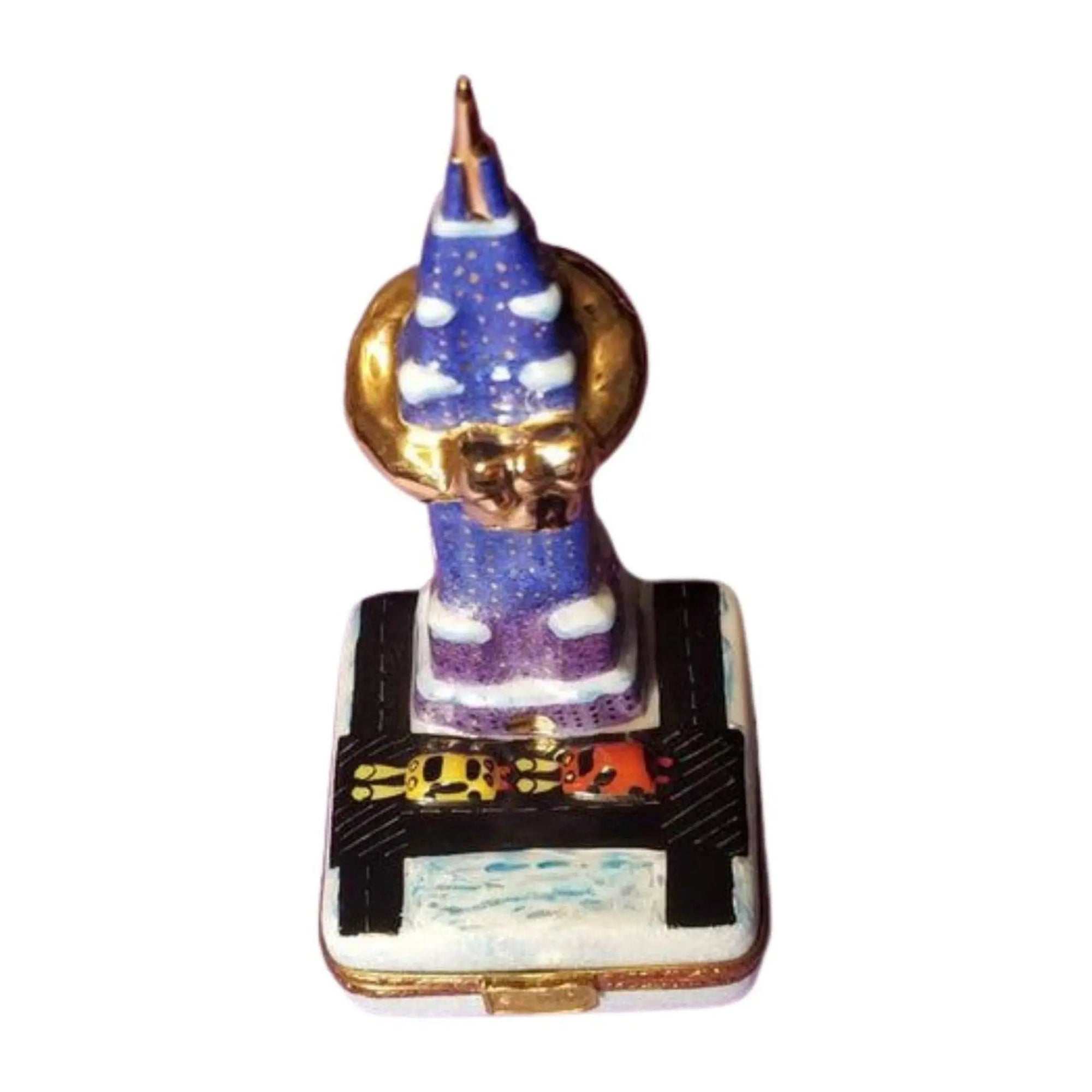 New York Holiday Limoges Box Porcelain Limoges xmas theme monuments Limoges Boxes new york French Trinket Box