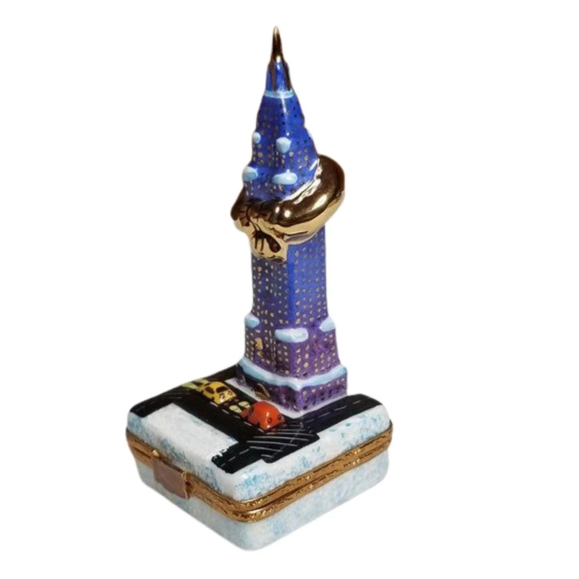 New York Holiday Limoges Box Porcelain Limoges xmas theme monuments Limoges Boxes new york French Trinket Box
