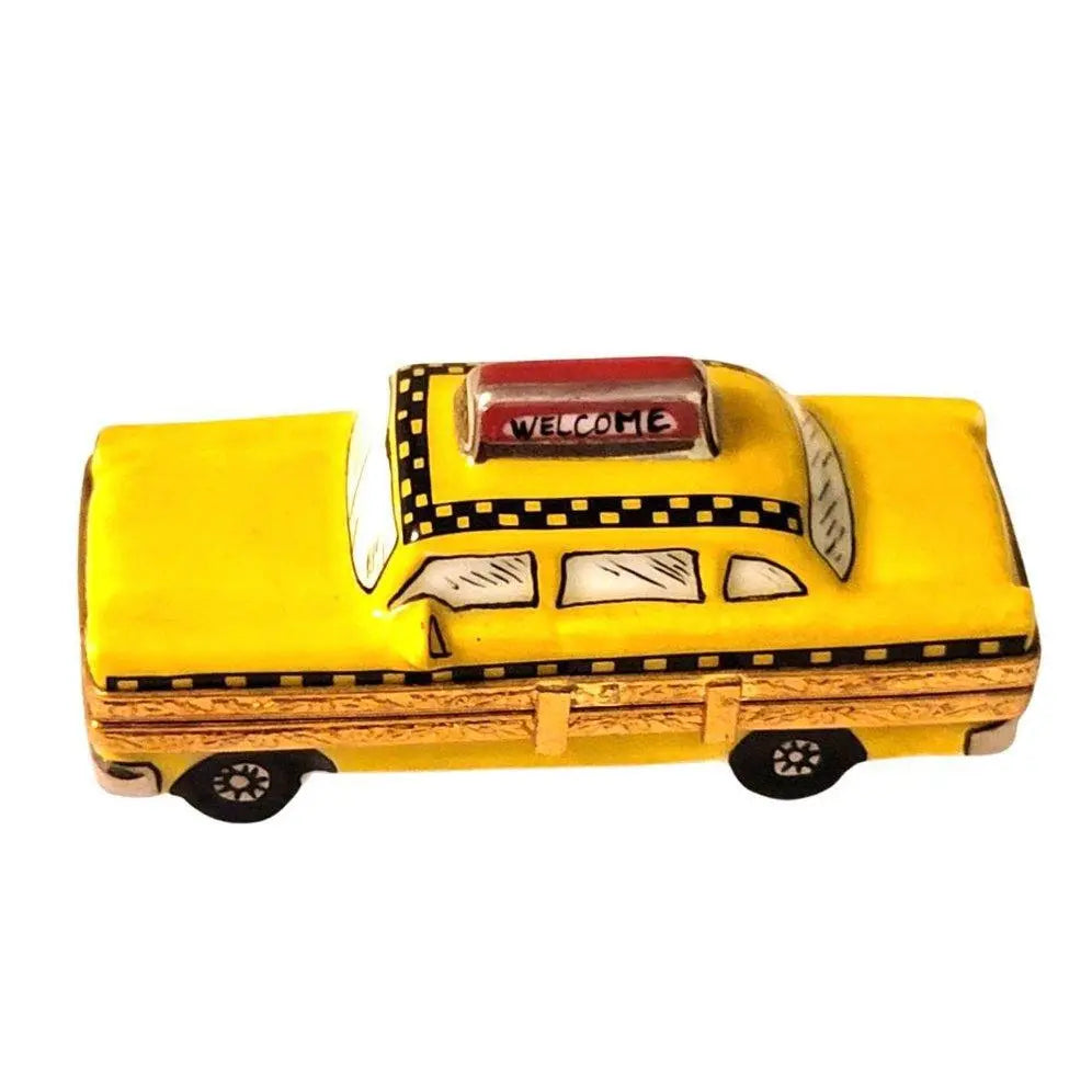 New York Taxi Porcelain Limoges vehicle French Trinket Box