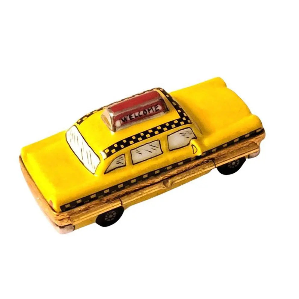 New York Taxi Porcelain Limoges vehicle French Trinket Box