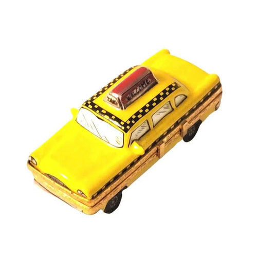 New York Taxi Porcelain Limoges vehicle French Trinket Box